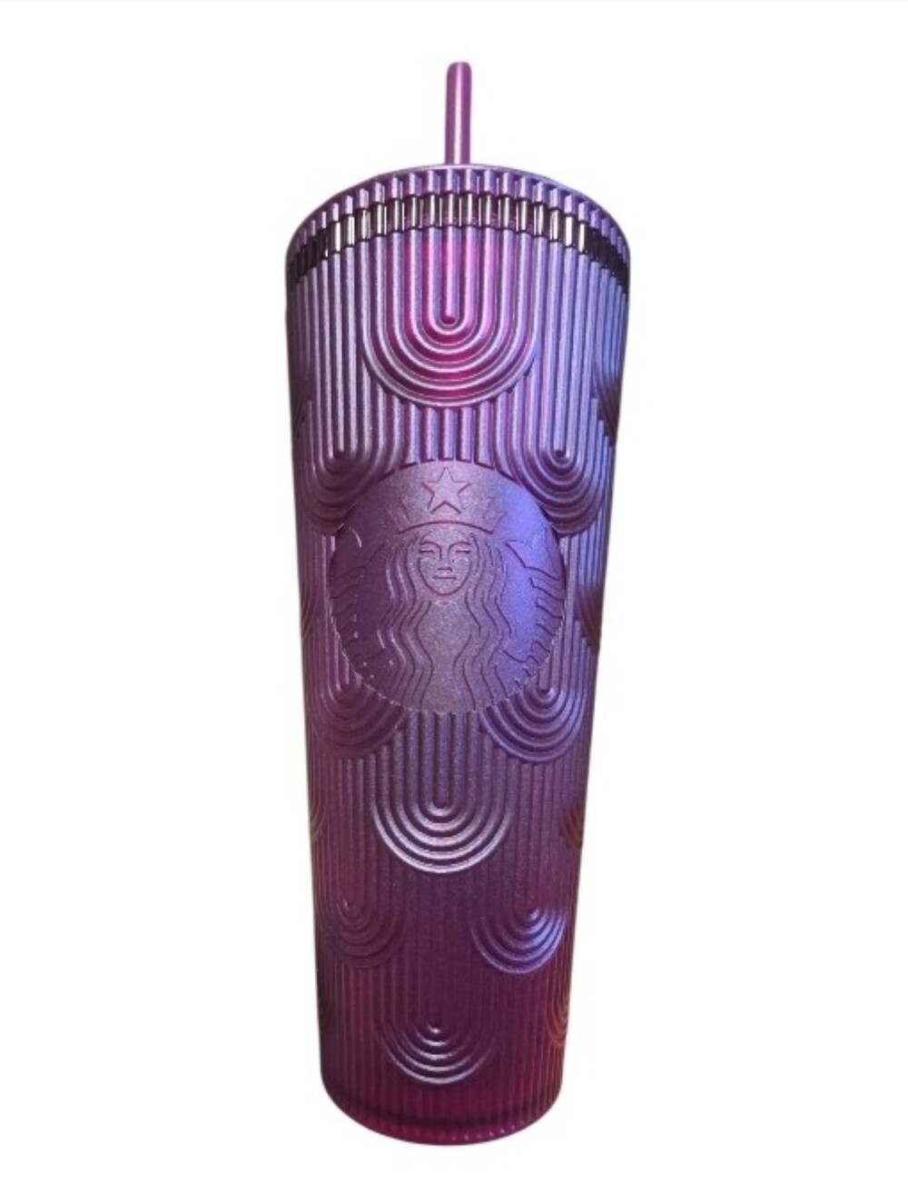 Starbucks Spring 2024 Purple Pearl Shell Mermaid Siren Scales Venti Tumbler 24oz